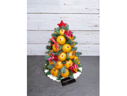 Новогодняя елка с мандаринами