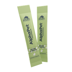 AlphaPet (Альфа пет) Крем-лакомство для кошек с кроликом и яблоком, 48 г