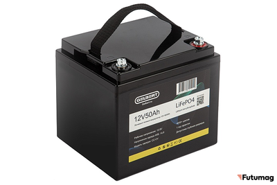 Литиевый тяговый аккумулятор Gelbert LiFePO4 (12V/50Ah/50A/600Wh) [6-GFM-38]