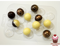 Форма пластик Конфеты сферы 3см