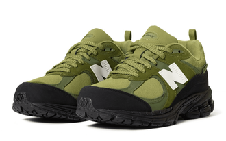 New Balance 2002R The Basement Approved x Green Olive сбоку