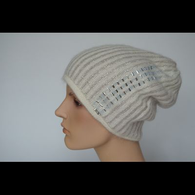 Шапка Vizio Италия 1000 CL белая вязаная