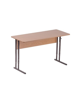 Стол ученический 2-местный регулируемый пластик