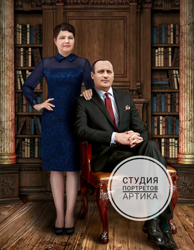 Портрет в Образе 2 Человека