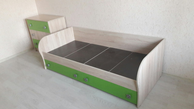 Кровать с ящиками "Колибри Лофт" 0,8м (Ателье Светлое)