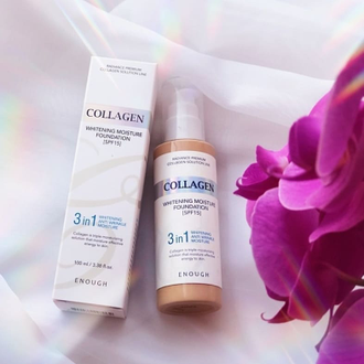 набор 3w clinic collagen white skin care. белый коллаген. коллаген рыбный жир. крем для лица увлажняющий энаф - enough collagen whitening moisture cream 3 in 1. крем collagen moisture essential cream.