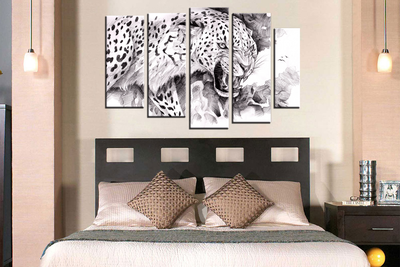 Модульная картина "Оскал зверя"