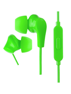 Perfeo наушники внутриканальные c микрофоном «ALPHA» зеленые (PF_A4934)