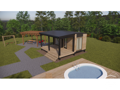 Модуль дома "Фиеста" (с крытой террасой)