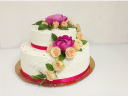 Оформление живыми цветами или ягодами (работа)