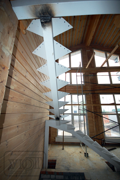 мк №41. металлический каркас лестницы