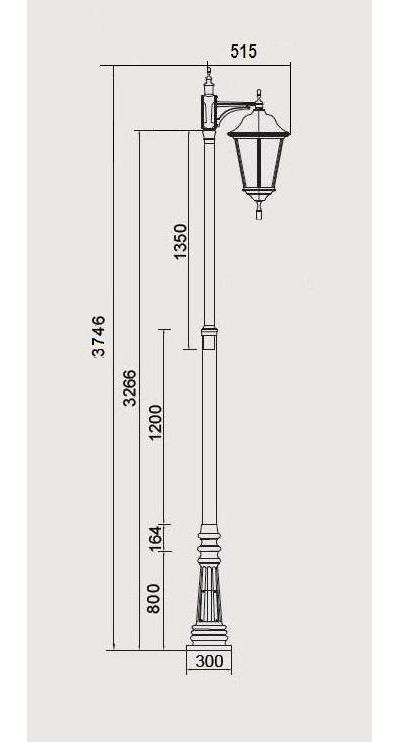 Парковый светильник серии  PART A DOWN