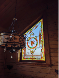 Витражная пленка, витражная пленка самоклеющаяся под заказ,пленочный витраж с классическим рисунком