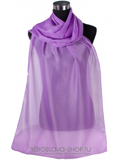 20067-49.Платок из шифона лилового цвета .