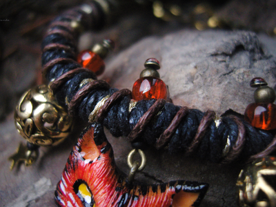 "Шатёр Царевны Лисички", яркий браслет в стиле фэнтези