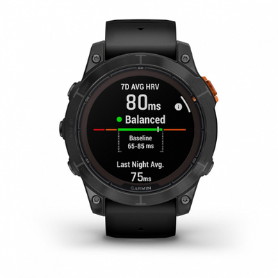 Умные часы Garmin Fenix 7 Pro Solar серый с черным ремешком (010-02777-01)