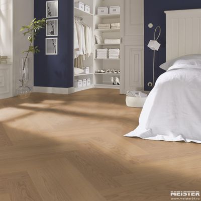 Паркетная доска Meister Дуб Гармония Чистый 8583 PS500R