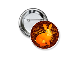 Значок закатной год Кролика №6