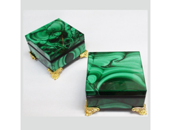 Шкатулки из малахита