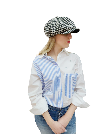 Кепка гусиная лапка для женщин