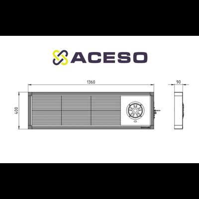 Визуально-акустическое табло 1360 x 400мм. Встроенная акустическая система 1х10 Вт ПДУ, датчик температуры.