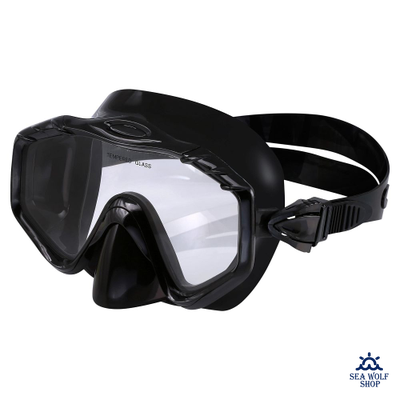 Маска для дайвинга с трубкой LightSwim набор LSM21/SN11 All Black