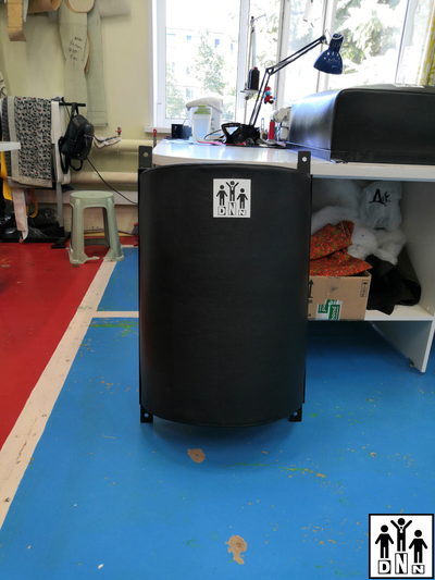 Боксёрская настенная подушка полукруглая