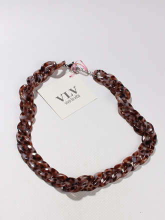 Цепочка  "Коричневый акрил"