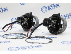 Набор Bi-Led линз Kia Magentis 2 MG (2005 - 2010) Aozoom A3+ MAX 2020 Intelligent New с переходными рамками (ремкомплект)