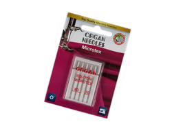 Иглы для бытовых швейных машин "ORGAN" микротекс 5 шт. в пенале