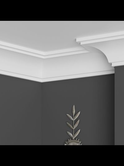 Карниз потолочный (профиль) из архитектурного ЛДФ декора ULTRAWOOD (Ультравуд) CR 2340