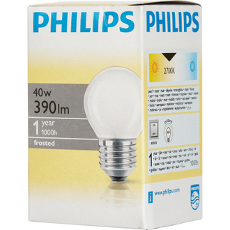 Электрическая лампа Philips шарик/матовая 40W E27 FR/P45 (10/100)