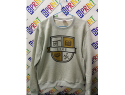 Печать на серых свитшотах