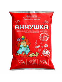 "Аннушка" 18-6-26 удобрение (бесхлорное), 1 кг