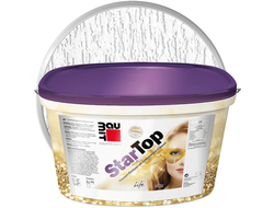 Штукатурка декоративная силиконовая премиум-класса BAUMIT StarTop Белая база Короед 3 мм 25 кг