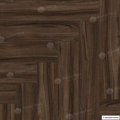 Ламинат Alpine Floor Herringbone 12 Орех Сицилия LF105-13 34 класс толщина 12 мм с фаской 1.32 м2