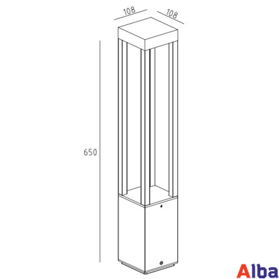 LED светильник садово-парковый 848-650