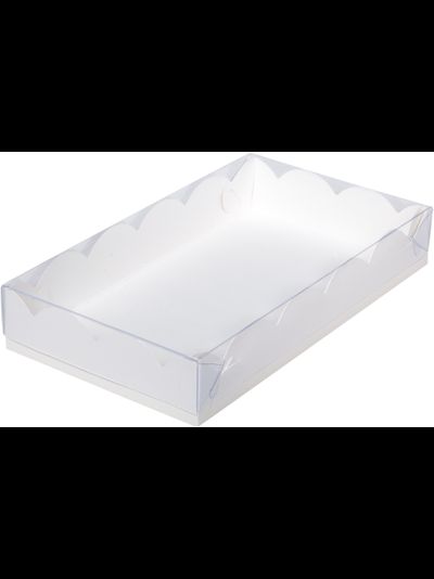Коробка для печенья/пряников с прозр. кр. (белая), 200*120*35мм