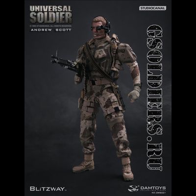 Универсальный солдат - коллекционная фигурка 1/6 Andrew Scott - Universal Soldier (DMS001) - DamToys x Blitzway