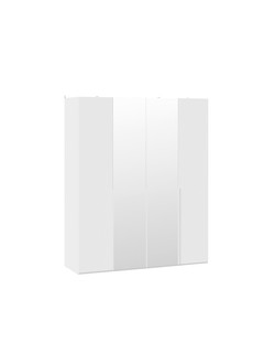 Шкаф для одежды (580) с 2 глухими и 2 зеркальными дверями «Порто» - СМ-393.07.108