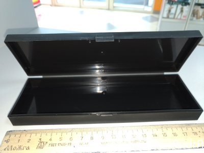 Контейнер для хранения косметических принадлежностей с крышкой черный