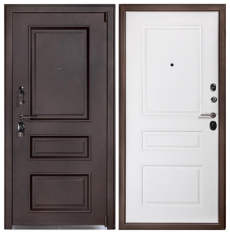 Металлическая входная дверь «Виктория коричневая»