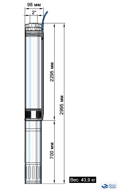 Насос скважинный Pedrollo 4SR 15/29 PD, 3х400 В