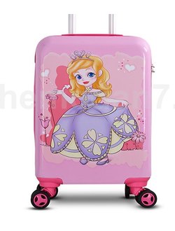 Детский чемодан Принцесса розовый