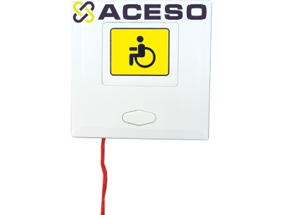 Кнопка вызова  ПУЛЬСАР для санузла со шнуром Аш. Кнопка вызова со шнурком (Аш) система ИСТОК-СМАРТ