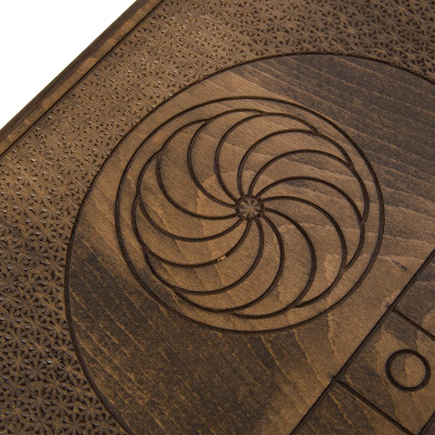 Нарды резные и шашки "Герб РФ" от мастера Григория Устяна