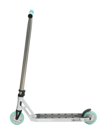 Самокат Комета Эфир серо-мятный бок