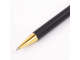 Ручка бизнес-класса шариковая BRAUBERG Piano, СИНЯЯ, корпус черный с золотистым, линия письма 0,5 мм, 143473