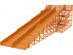 Зимняя горка IgraGrad Snow Fox, скат 18 м мод.1