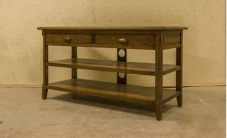 Тумба под ТВ с 2 ящиками и 2 нижними полками.